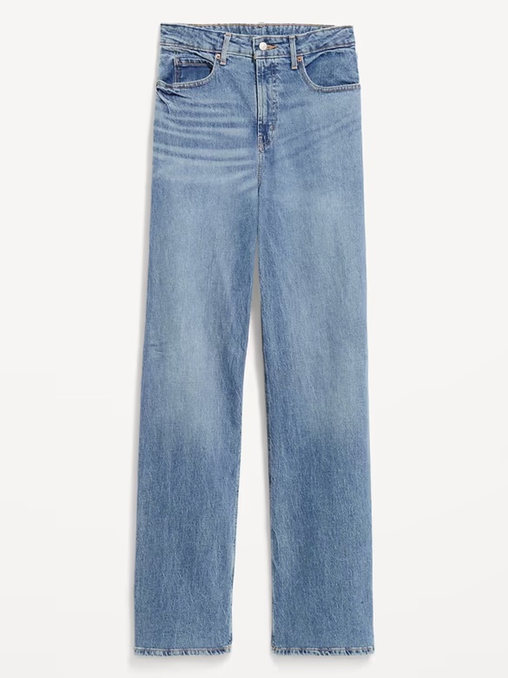 women’s extra high-rise wide leg medium wash - old navy!